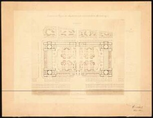 Museen für Kunst- und naturwissenschaftliche Sammlungen: Lageplan, Grundriss EG