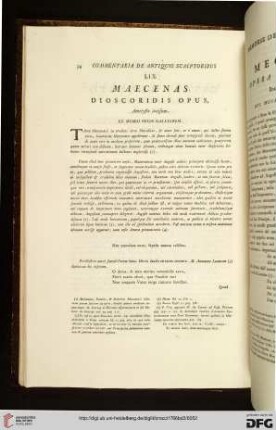 LIX. Maecenas / LIX. Mecenate