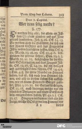 Das 2. Capitel. Wer denn selig werde?