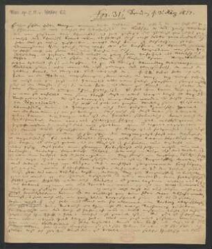 Brief an Caroline von Weber : 03.03.1817