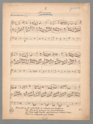 Romanza für Orgel in C-Dur WoO 70 - BSB Mus.ms. 4742-6