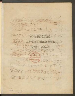 Violino primo | Flauto traversiere | Flauto dolce