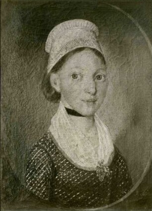Frauen Bildnis. Gemälde von J. Schlessinger