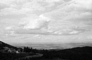 Trois Épis: Fernblick ins Rheintal und Schwarzwald, nördlich