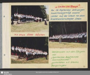 Lieder vom Bergsteigerchor "Kurt Schlosser" gesungen (Bild 2) : Dirigent: Axel Langmann