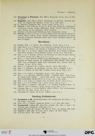 Miscellanea (Nr. 1544-1559)