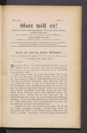 Heft 5. Mai 1894
