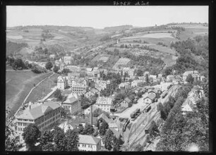 Glashütte. Blick auf Glashütte