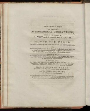 THE ORIGINAL ASTRONOMICAL OBSERVATIONS