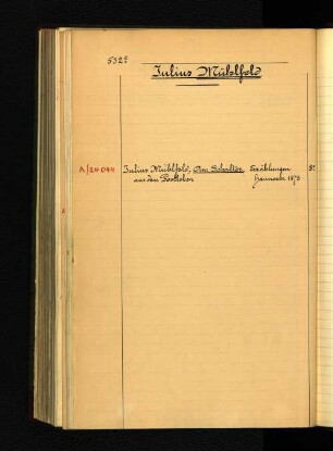 Julius Mühlfeld.