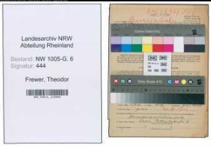 Entnazifizierung Theodor Frewer , geb. 09.09.1901 (Revisor)