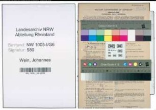 Entnazifizierung Johannes Wein , geb. 07.06.1893 (Lehrer)