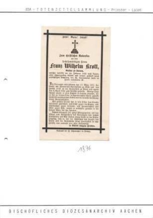 Krott, Franz Wilhelm