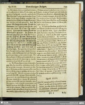 Quaest. XLIII. Quid de Monomachia probatoria tenendum? ...