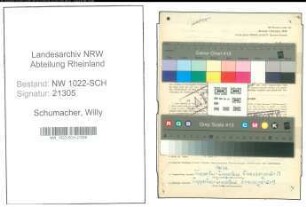 Entnazifizierung Willy Schumacher , geb. 01.09.1921 (Lehrer)