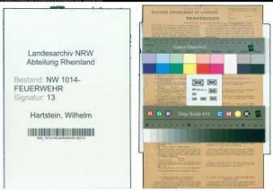 Entnazifizierung Wilhelm Hartstein , geb. 19.12.1886 (Arbeiter)