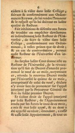 Extrait Des Registres Du Parlement De Bordeaux, Du 23 Juillet 1763