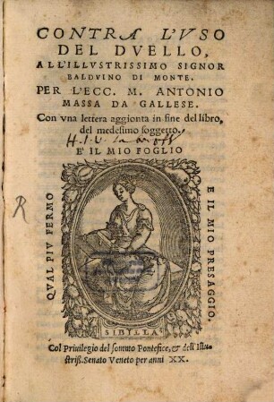 Contra l'uso del Duello