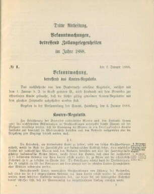 2. Januar 1888-28. December 1888 = No. 1-67