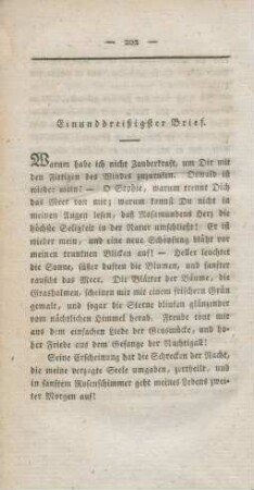 Einunddreißigster Brief