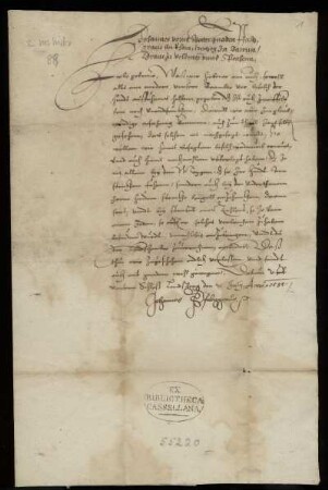 Schreiben an die Amtmänner Hugo Friedrich Zorn von Bulach und Friedrich Breuning
