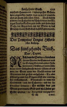 Das funfzehende Buch.