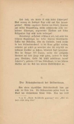 II. Der Arbeitsverdienst der Kellnerinnen