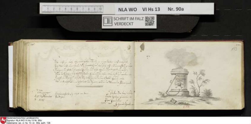 Stammbuch des Ernst Philipp Ludwig Zellmann (1763-1795) aus
                           Braunschweig