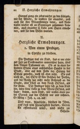 22-51, II. Herzliche Ermahnungen.