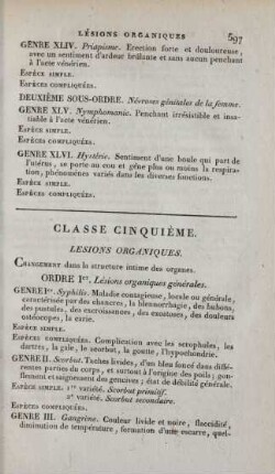 Classe cinquième