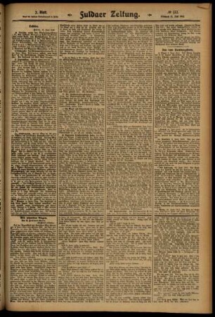 Zweite Ausgabe vom Mittwoch, den 11. Juni 1913.