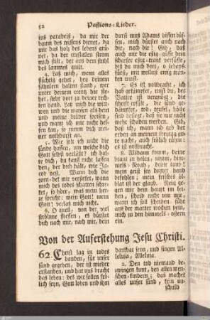 Von der Auferstehung Jesu Christi.