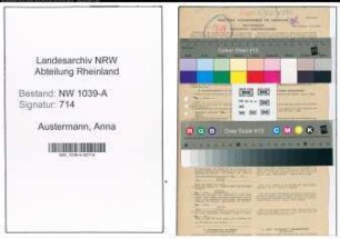 Entnazifizierung Anna Austermann , geb. 19.05.1888 (Lehrerin)