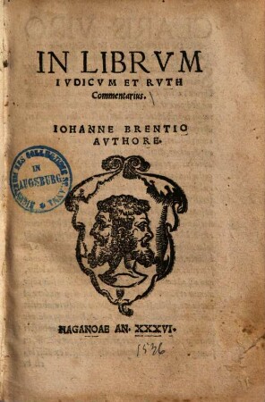 In librum Iudicum et Ruth commentarius