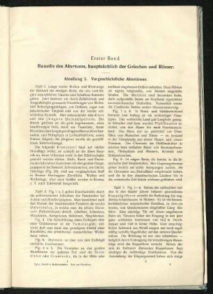 Abteilung I. Vorgeschichtliche Altertümer.