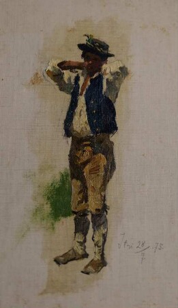 Junge in Tracht, stehend