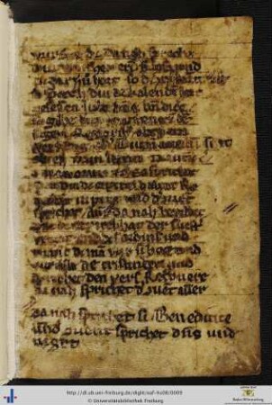 Pergamentblatt aus deutschem Liber ordinarius.