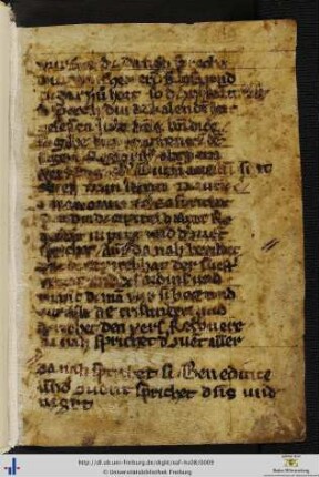 Pergamentblatt aus deutschem Liber ordinarius.