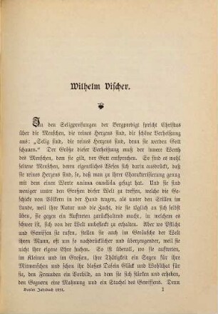 Basler Jahrbuch. 1891