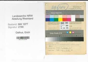 Entnazifizierung Erich Osthus , geb. 10.06.1922 (Polizist)