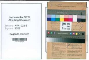 Entnazifizierung Heinrich Bogenitz , geb. 26.05.1912 (Automechaniker)