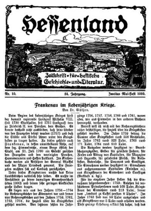 Nr. 10, Zweites Mai-Heft 1910