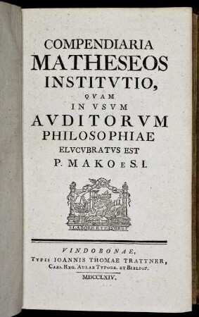 Compendiaria matheseos institutio