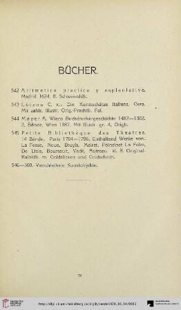 Bücher (Nr. 542-560)