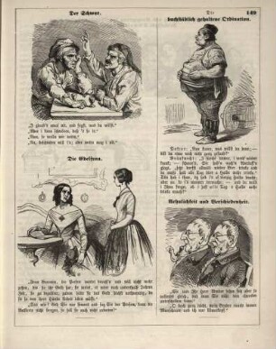 "Der Schwur" "Die buchstäblich gehaltene Ordination" "Die Edelfrau" "Aehnlichkeit und Verschiedenheit"