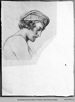 Kopfstudie eines Mannes mit Turban