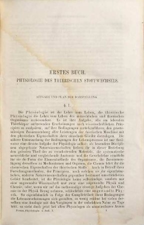 Lehrbuch der Physiologie : für akademische Vorlesungen und zum Selbststudium, 1