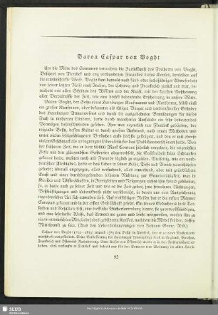 Baron Caspar von Voght