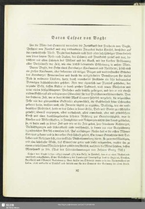 Baron Caspar von Voght