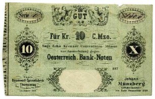 10 Kreuzer Conventions-Münze